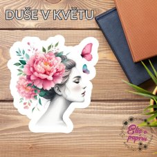 Duše v květu | Maxi kusová samolepka pro diář i scrapbook