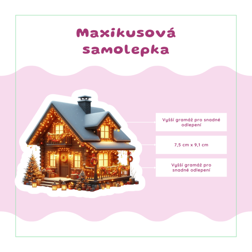 Vánoční chaloupka | Samolepky do diáře