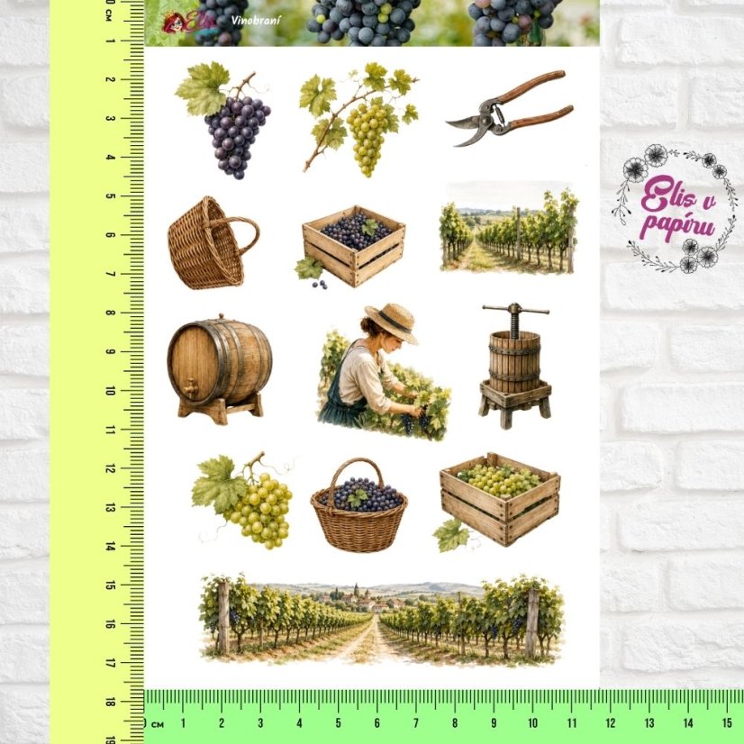 Vinobraní | Samolepky do diáře