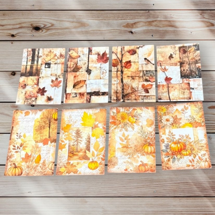 Doteky podzimu | Journalingová sada samolepek