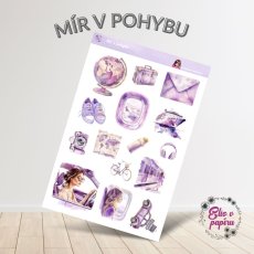 Mír v pohybu | Samolepky do diáře