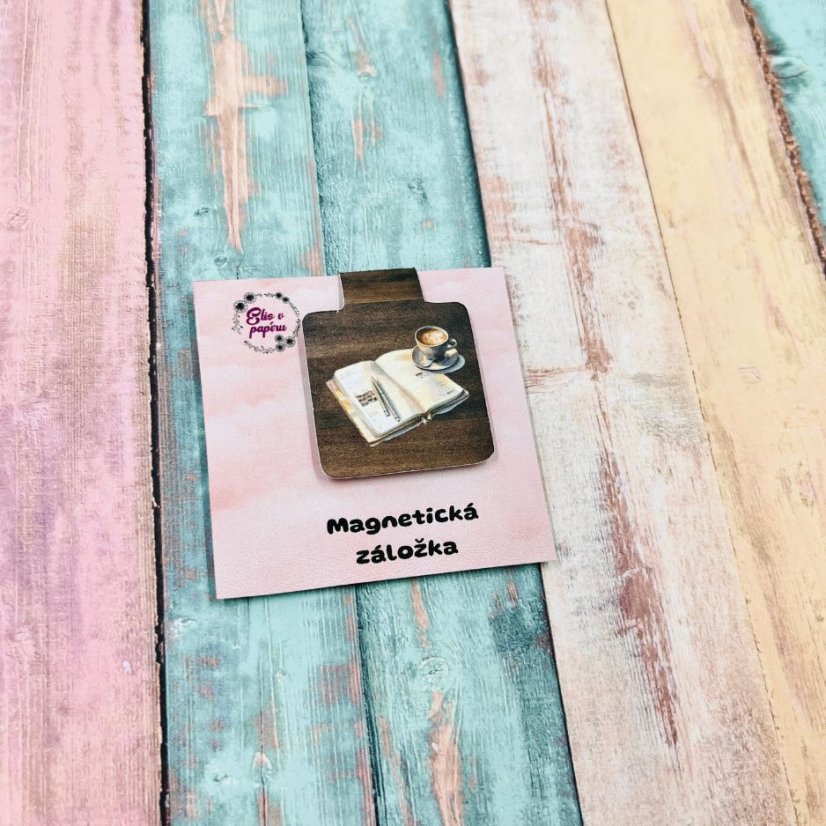 Magnetická záložka do knížky i do diáře.
