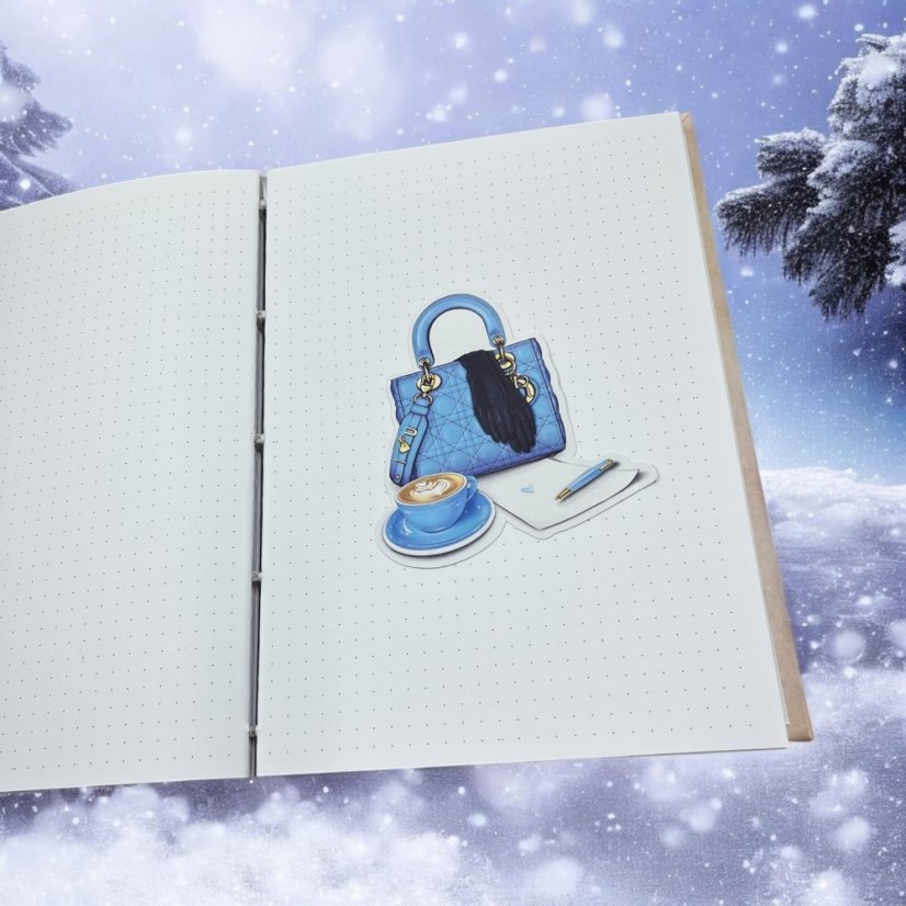 Šálek inspirace | Maxi kusová samolepka pro diář i scrapbook