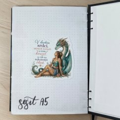 Dračí srdce | Maxi kusová samolepka pro diář i scrapbook