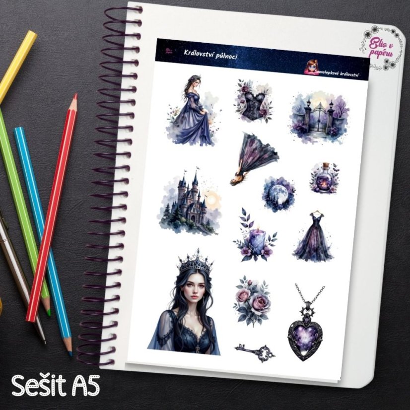 Království půlnoci | Samolepky do diáře
