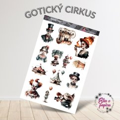 Gotický cirkus | Samolepky do diáře