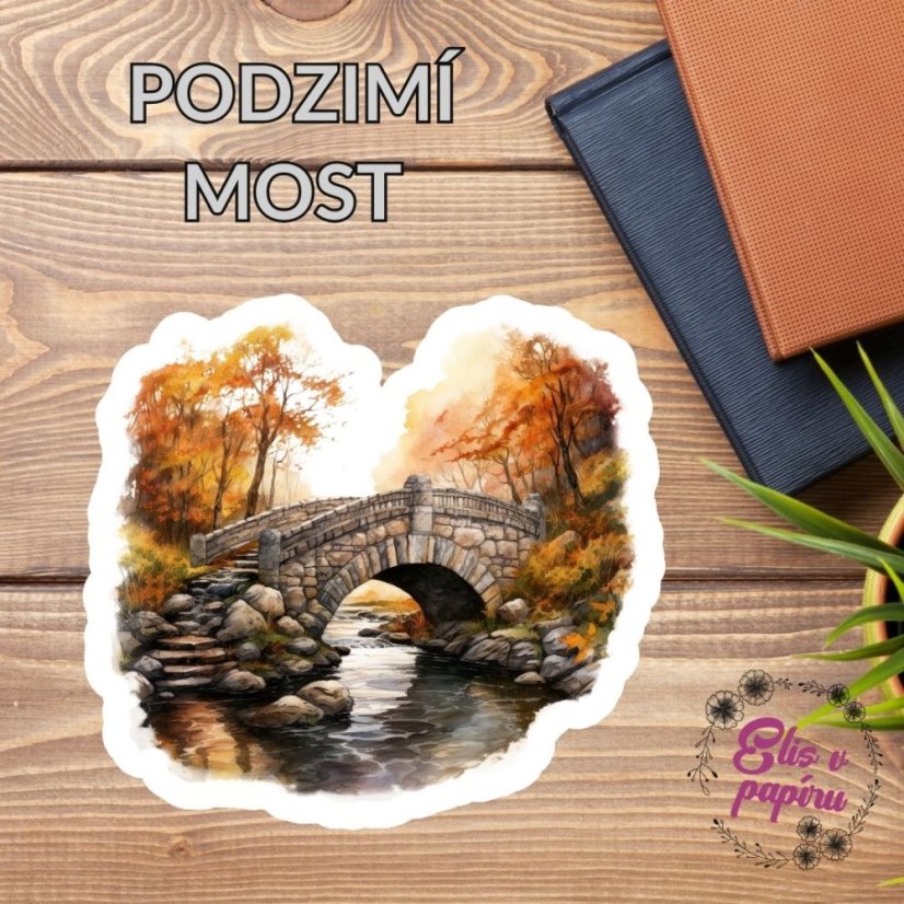 Podzimní most | Samolepky do diáře