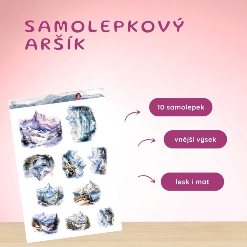 Klid hor | Samolepky do diáře