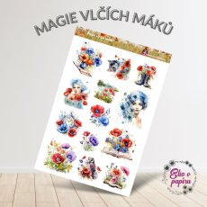 Magie vlčích máků | Samolepky do diáře