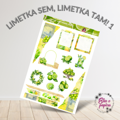Limetka sem, limetka tam! 1 | Samolepky do diáře