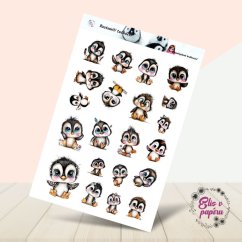 Roztomilí tučňáci | Samolepky do diáře | Limitka