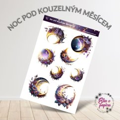 Noc pod kouzelným měsícem | Samolepky do diáře