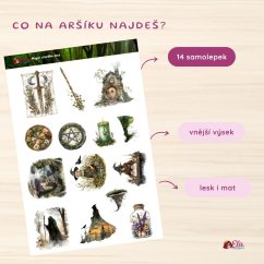 Magie starého lesa | Samolepky do diáře