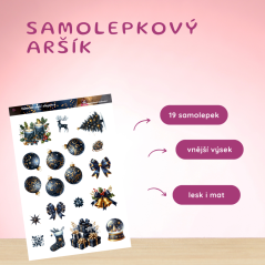 Vánocím sluší elegance | Samolepky do diáře