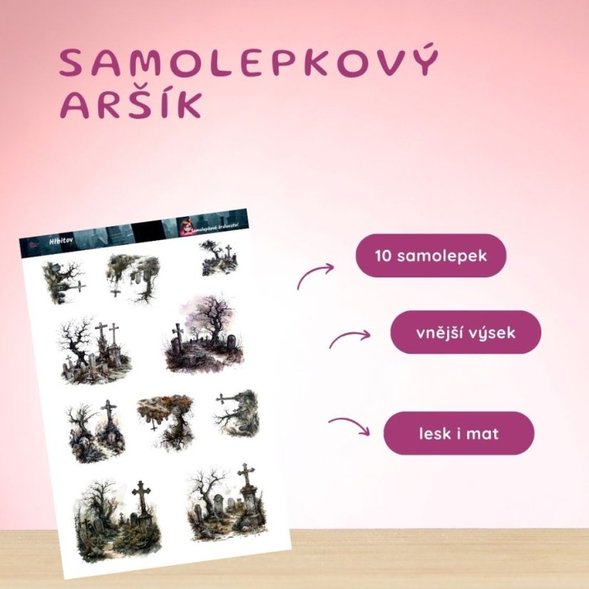 Hřbitov  | Samolepky do diáře