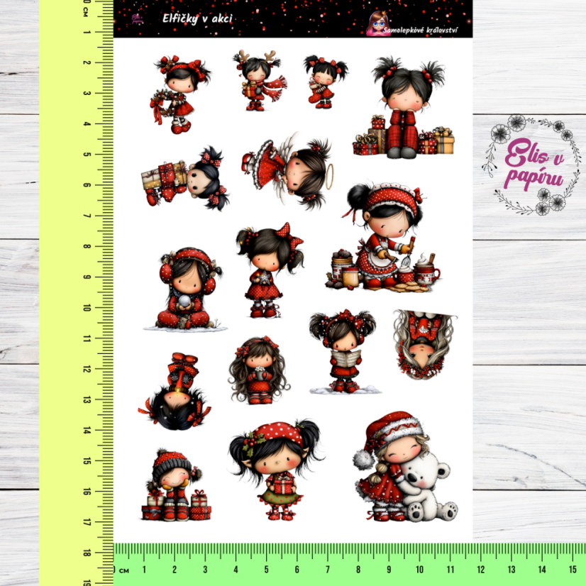 Elfičky v akci | Samolepky do diáře