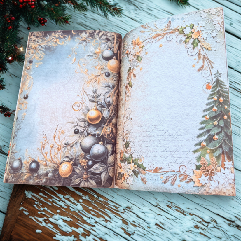 Vintage sešit se stromečky