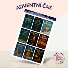 Adventní čas | Samolepky do diáře