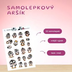 Roztomilí tučňáci | Samolepky do diáře | Limitka