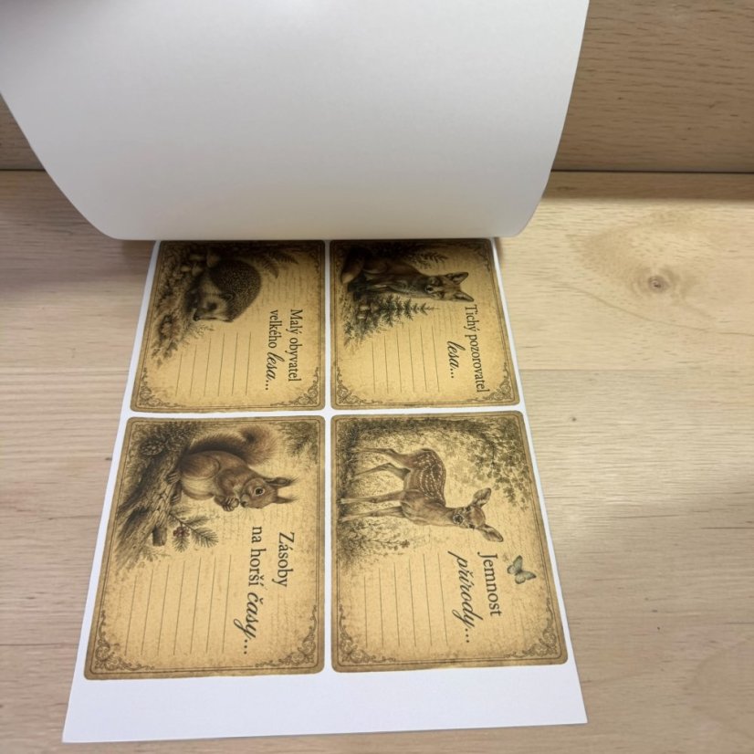 Lesní zvířátka | Sada na journaling a scrapbook