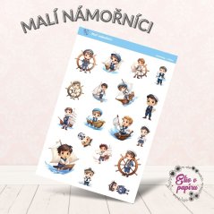 Diářové samolepky vhodné i pro děti s motivem námořníků