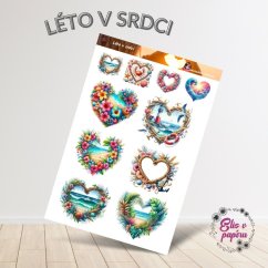 Léto v srdci | Samolepky do diáře