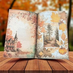 Vintage sešit Domov v podzimu