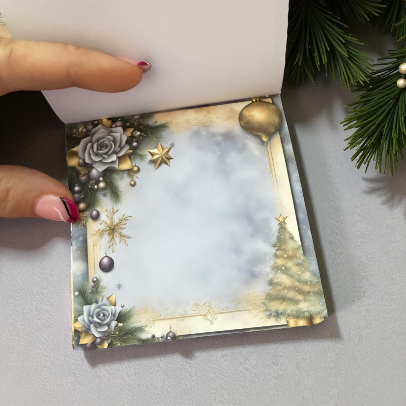 Vánoční trhací bloček