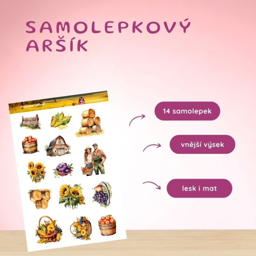 Podzimní sklizeň | Samolepky do diáře