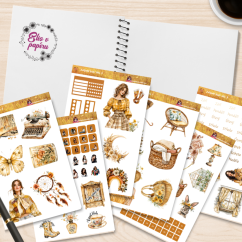 Zářijové babí léto | Samolepky do diáře | 2025