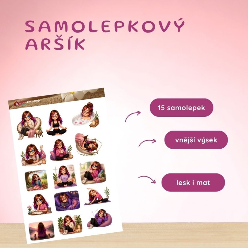 Elis relaxuje | Samolepky do diáře