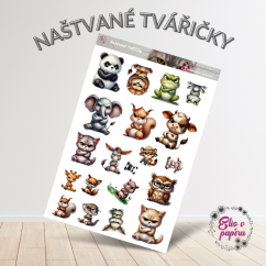 Naštvané tvářičky | Samolepky do diáře