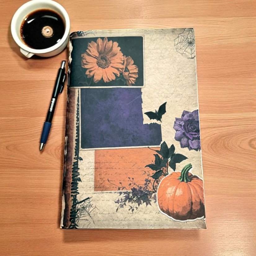 Halloweenský vintage sešit