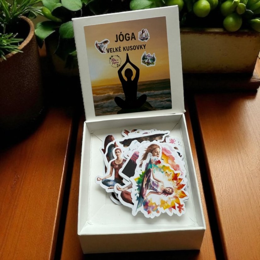Jóga  |  Velké kusové samolepky pro diář i scrapbook