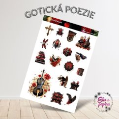 Gotická poezie | Samolepky do diáře