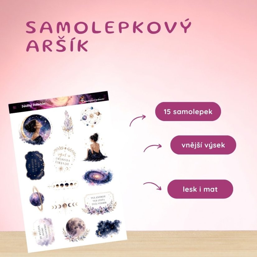 Důvěřuj hvězdám | Samolepky do diáře