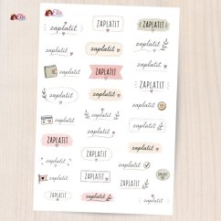 Zaplatit | Texty | Menší funkční aršík