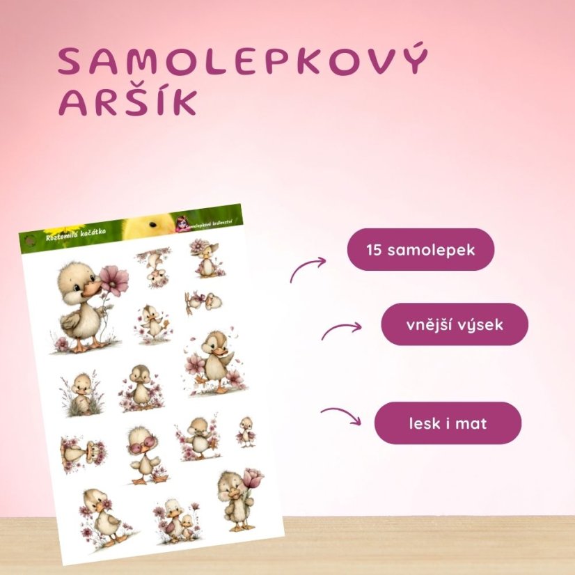 Roztomilá kačátka |  Samolepky do diáře