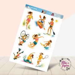 Letní sporty | Samolepky do diáře