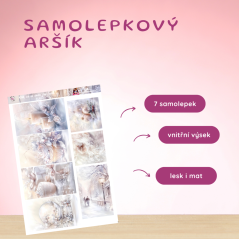 Klid, co se snáší jako sníh | Samolepky do diáře - obrázkové boxy