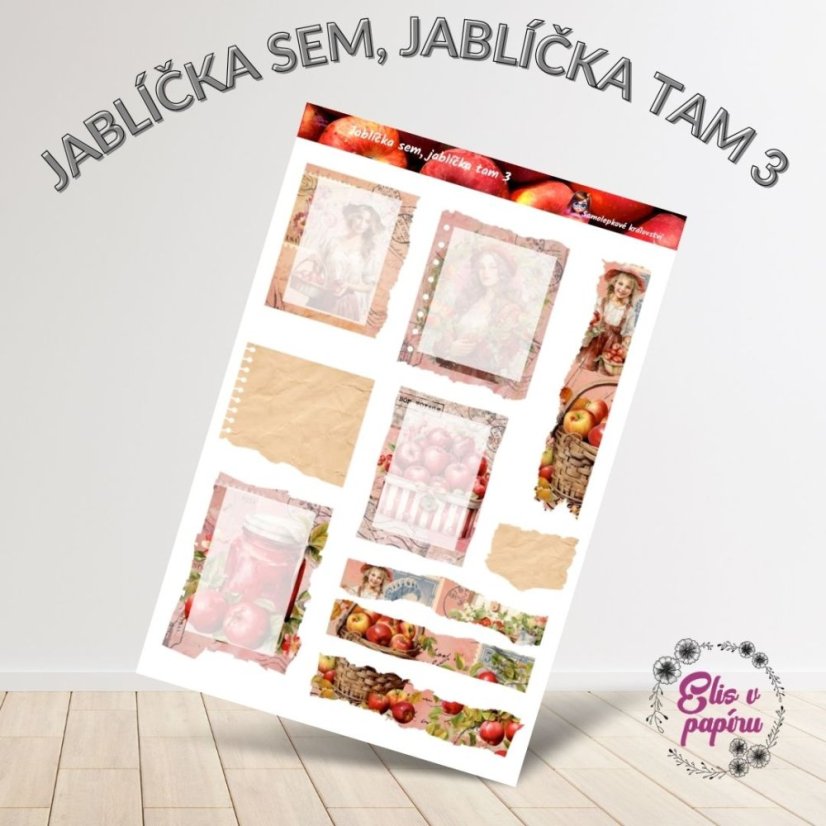 Jablíčka sem, jablíčka tam 3 | Samolepky do diáře