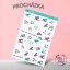 Samolepky do diáře pro značení procházek, ušlých kroků či vzdálenosti od Elis v papíru