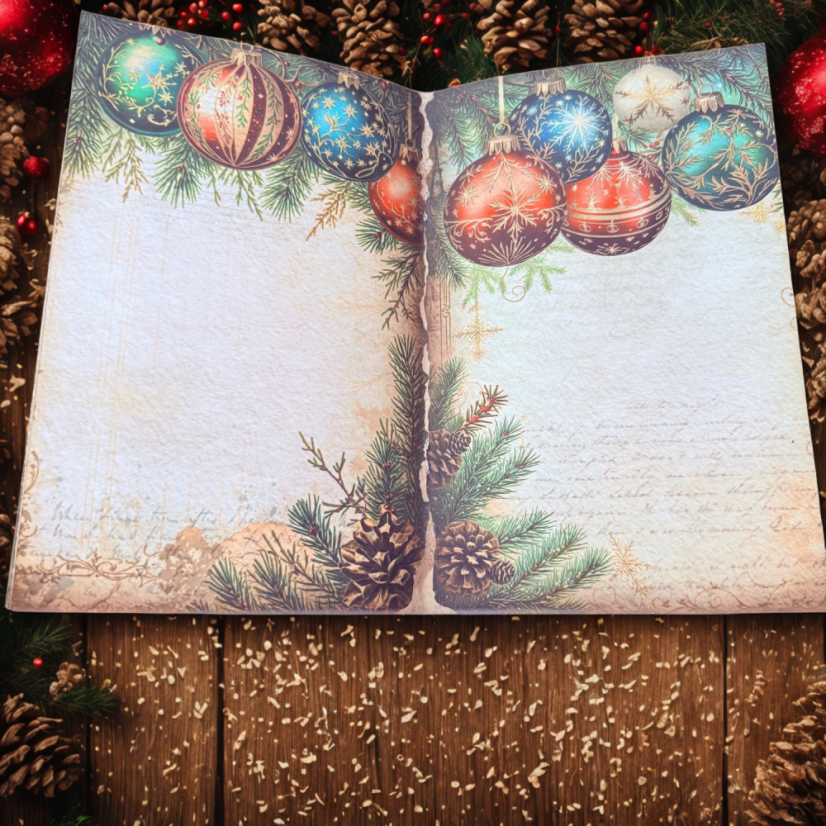 Vintage sešit se stromečky