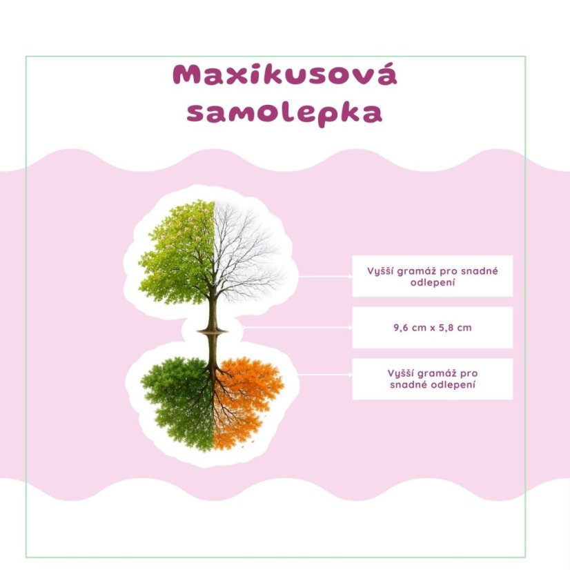 Strom ročních období | Samolepka do diáře