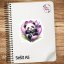 Velká kusová samolepka Spící panda, pastelové barvy, zvířecí motiv, diářové samolepky, plánování, bujo, samolepky na scrapbook.
