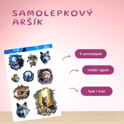 Vlčí síla | Samolepky do diáře