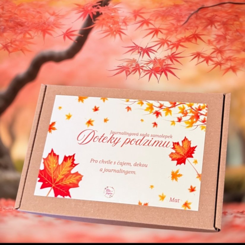 Doteky podzimu | Journalingová sada samolepek