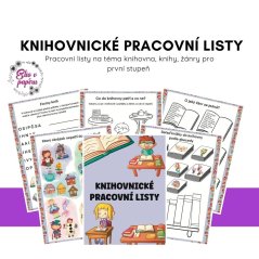 Knihovnické pracovní listy od Elis v papíru pomohou dětem rozvíjet lásku ke čtení.