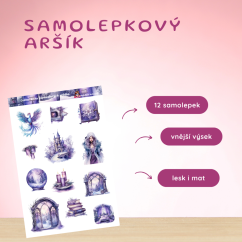 Ledová kniha zapomenutých příběhů | Samolepky do diáře