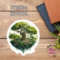 Strom života | Maxi kusová samolepka pro diář i scrapbook